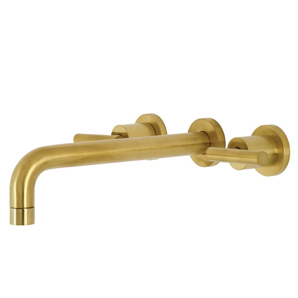 Kingston Brass Roman Tub Faucet, Brushed Brass, Wall Mount KS8027CML - main